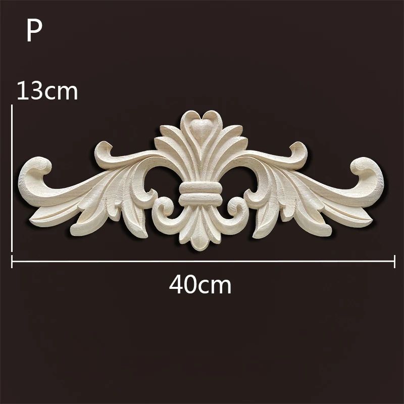 Vintage Floral Wood Appliques For Furniture Decoration 28