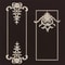 Floral Wood Corner Appliques For Furniture Decor 2