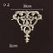 Floral Wood Corner Appliques For Furniture Decor 22