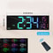 Large LED Digital Wall Clock With Remote Control 13