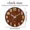 Nordic Wooden Luminous Wall Clock Silent Night Light 1