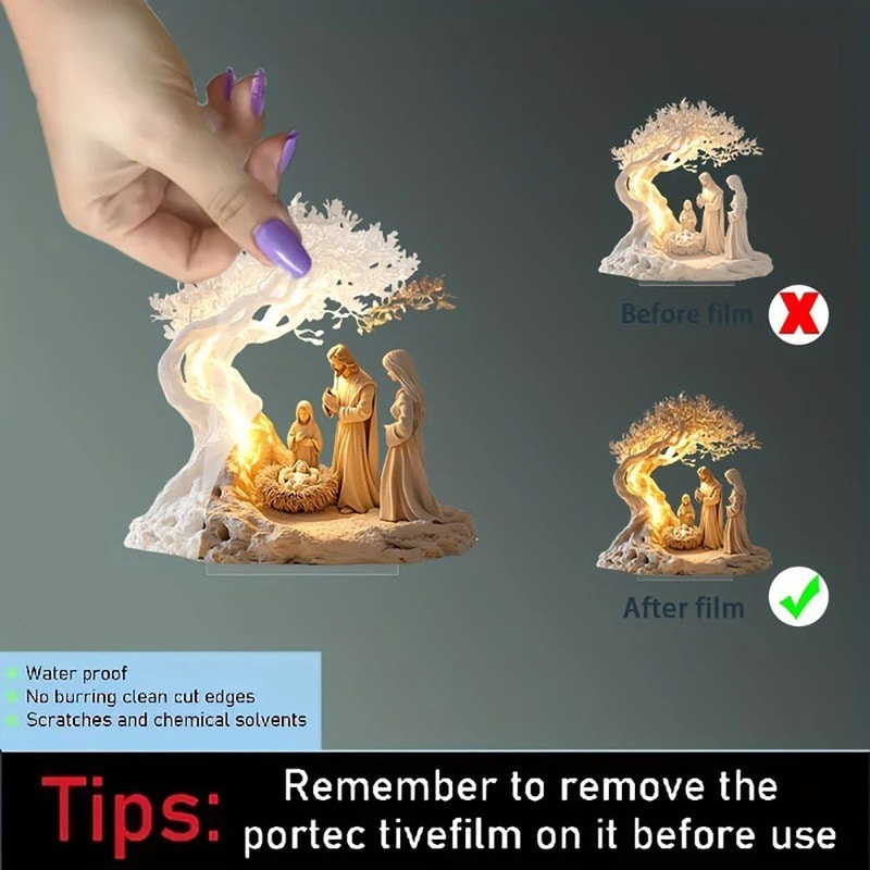 Tree Of Life Acrylic Family Desktop Ornament 6