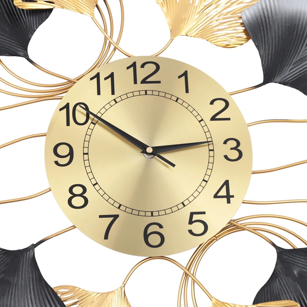 Luxury Modern Gold Wall Clock Large Decorative Art 11