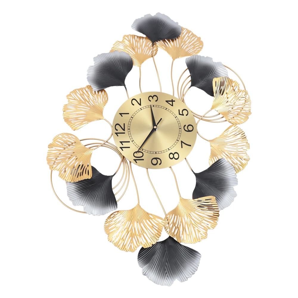 Luxury Modern Gold Wall Clock Large Decorative Art 13