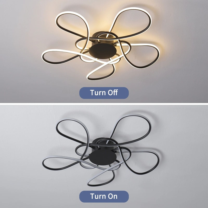 Modern Gold LED Chandelier Ceiling Light Fixture 6