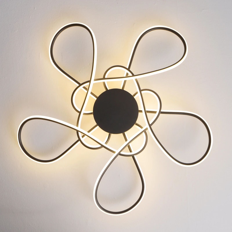 Modern Gold LED Chandelier Ceiling Light Fixture 7
