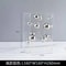 Modern Acrylic Sphere Decor In Square Display Case 12