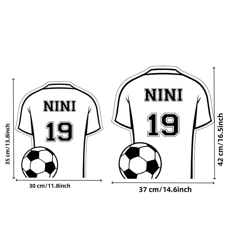 Custom Football Shirt LED Mirror Personalized Wall Decor 1