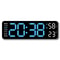 Smart LED Silent Wall Clock With Thermometer And Calendar 9