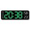 Smart LED Silent Wall Clock With Thermometer And Calendar 12