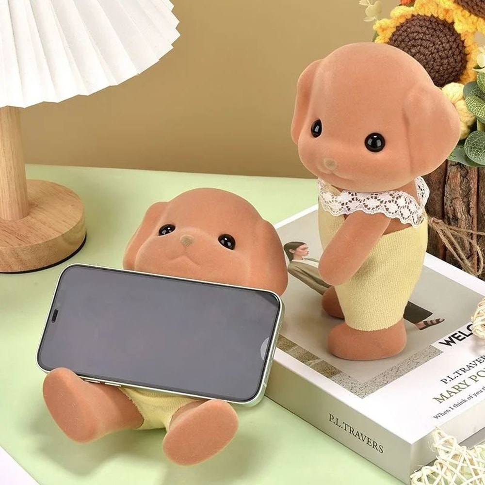 Cute Forest Animal Movable Figure Phone Stand Decor 1
