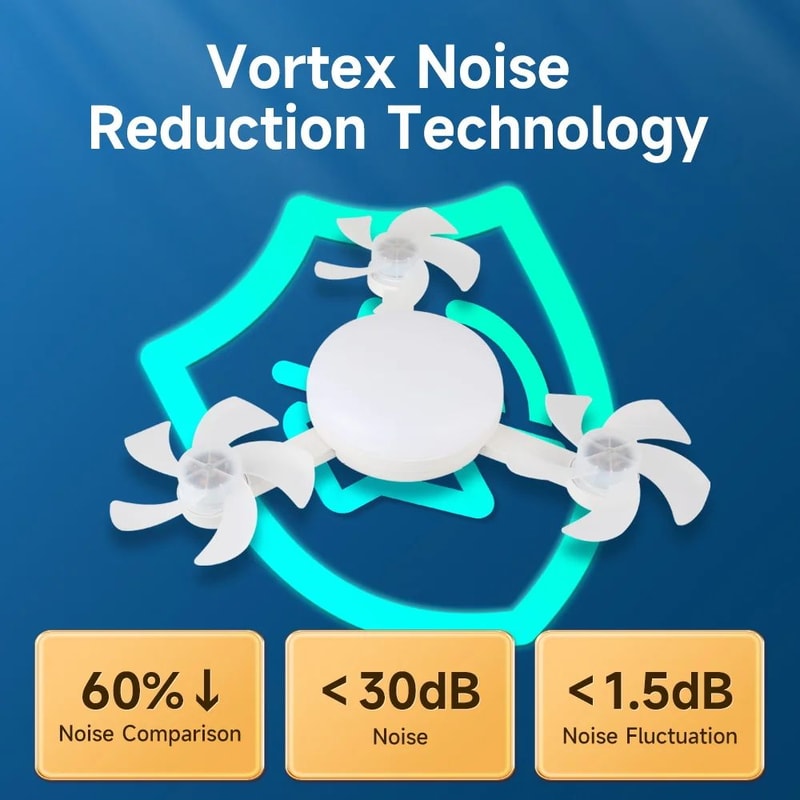 Modern LED Ceiling Fan With Remote Control And Adjustable Speed 10