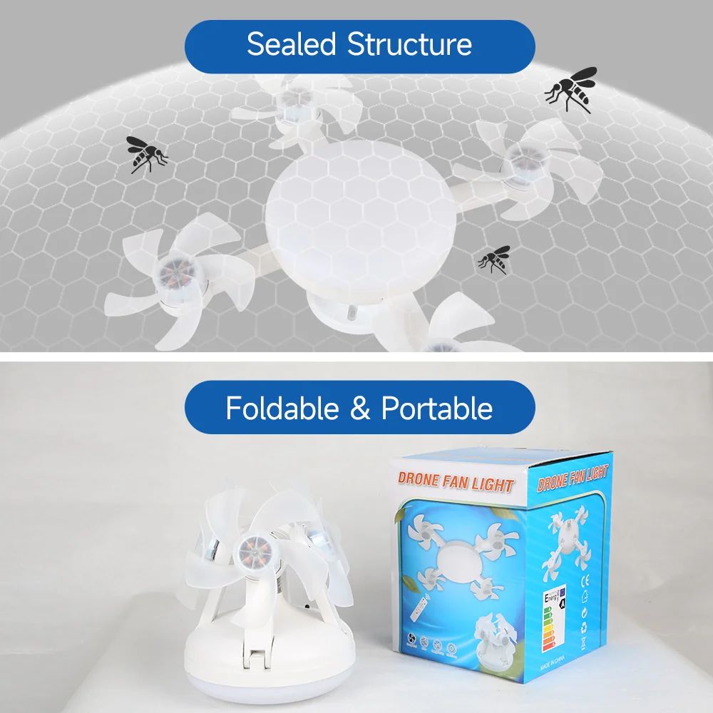 Modern LED Ceiling Fan With Remote Control And Adjustable Speed 12