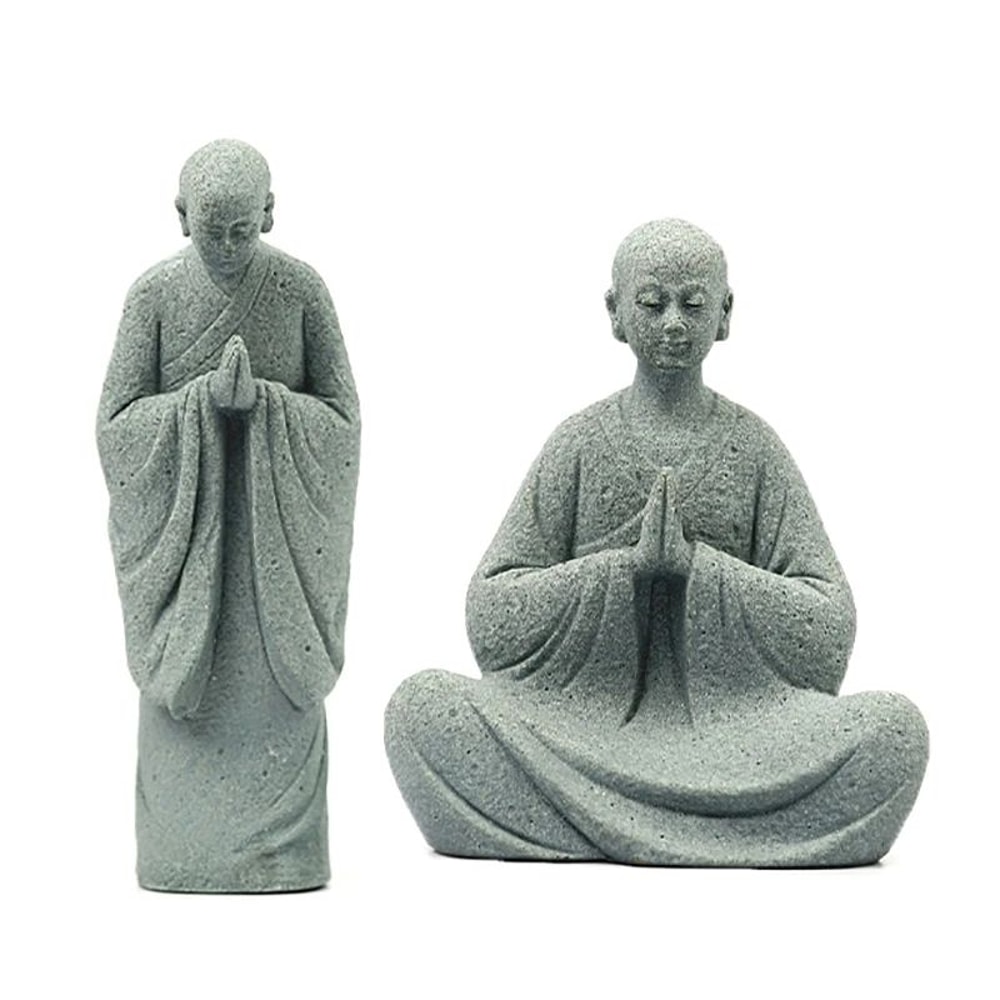 Zen Wishing Monk Mini Garden Ornament 5