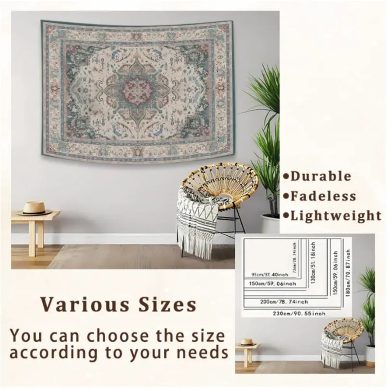 Japanese Wave Red Sun Wall Tapestry 7