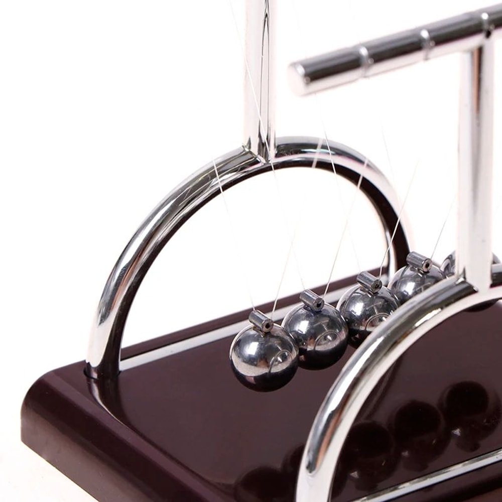 Newton Cradle Metal Pendulum Desk Decor 6