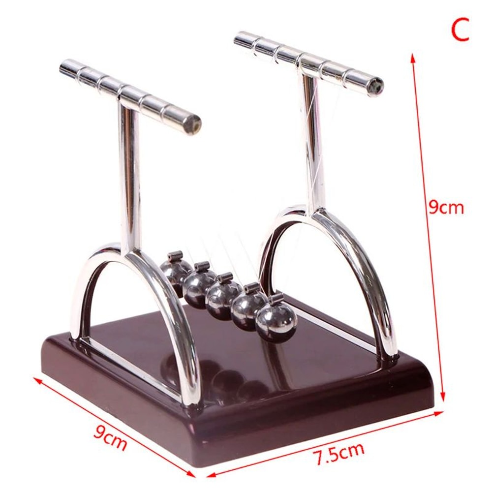 Newton Cradle Metal Pendulum Desk Decor 9