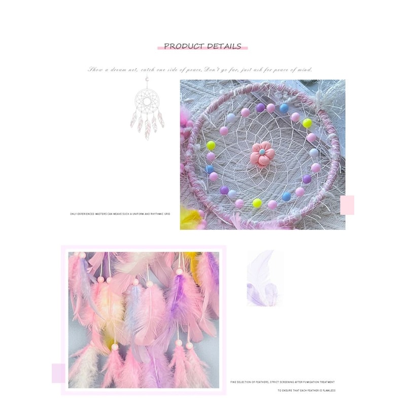 Handmade Dream Catcher Wind Chime Hanging Decor 5