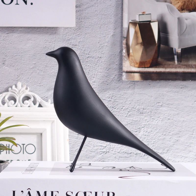 Nordic Minimalist Bird Resin Sculpture Decor 3