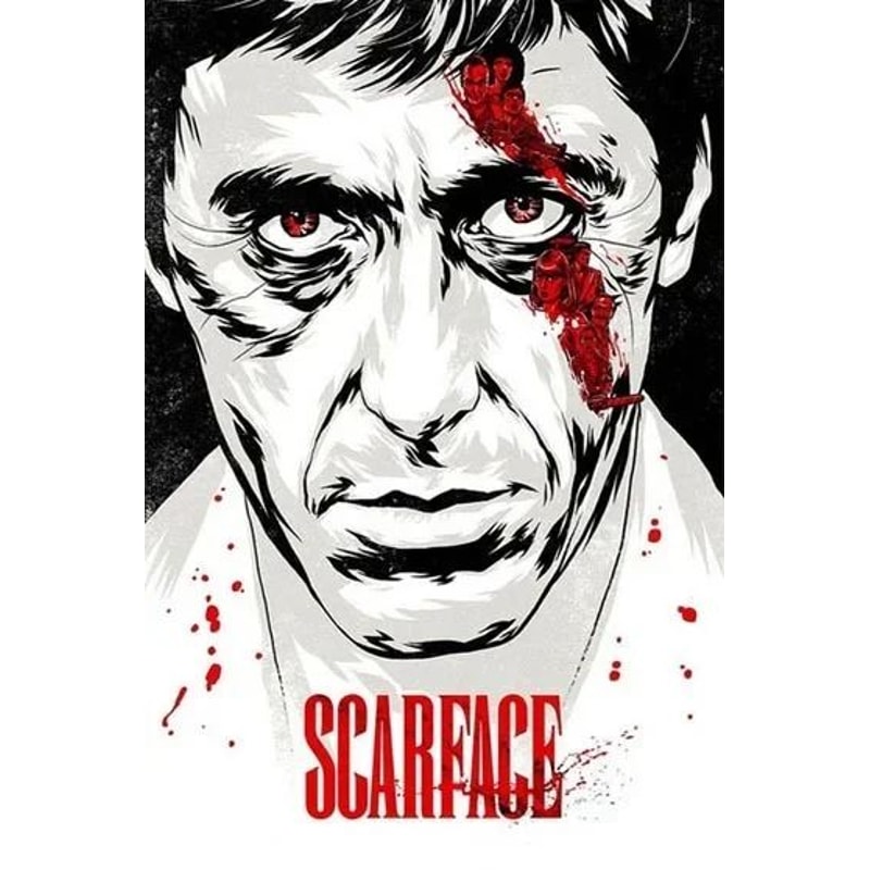 Scarface Al Pacino Canvas Wall Art Poster 6