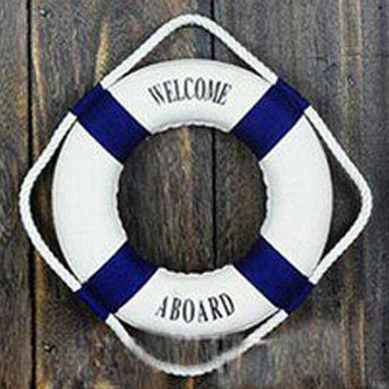 Mediterranean Lifebuoy Wall Decor Nautical Hanging Ornament 0