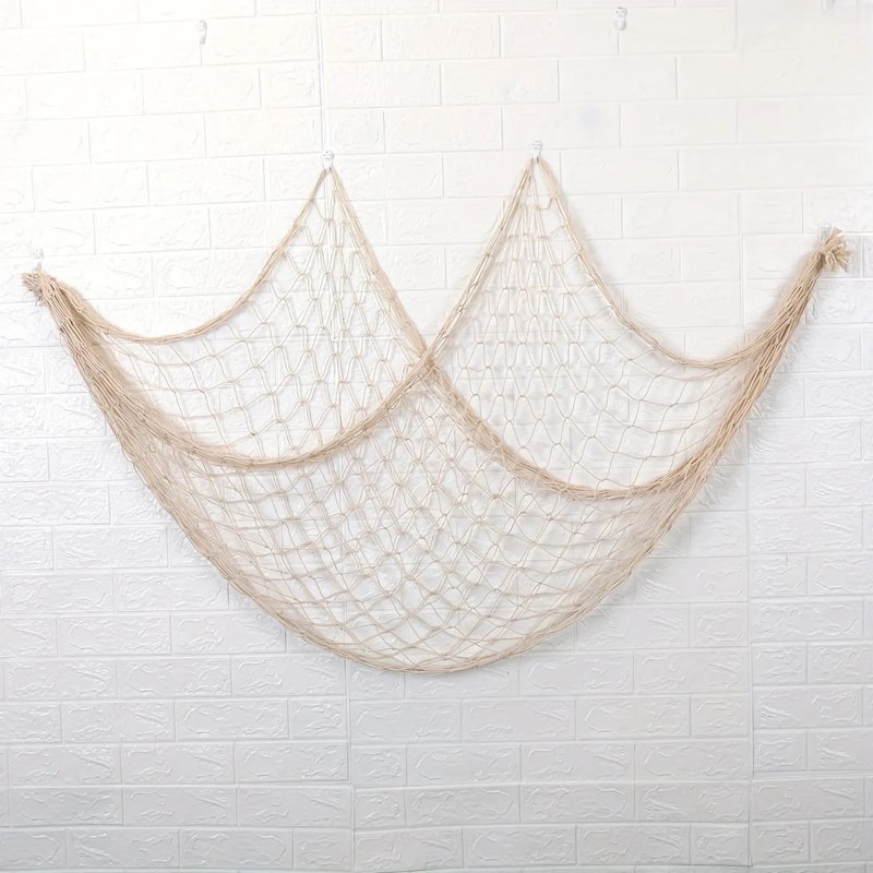 Nautical Fishing Net Wall Decor Beach Theme Hanging 1