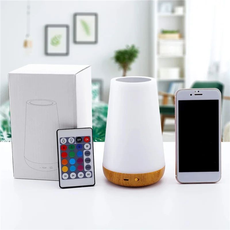 RGB Color Changing Night Light Touch Lamp Rechargeable 9