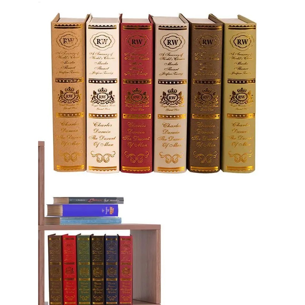 Vintage European Faux Book Decor Prop 6