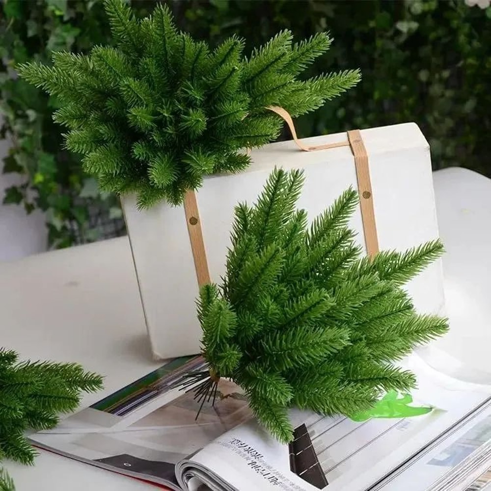 Artificial Pine Needle Branches Christmas Decor Set 13