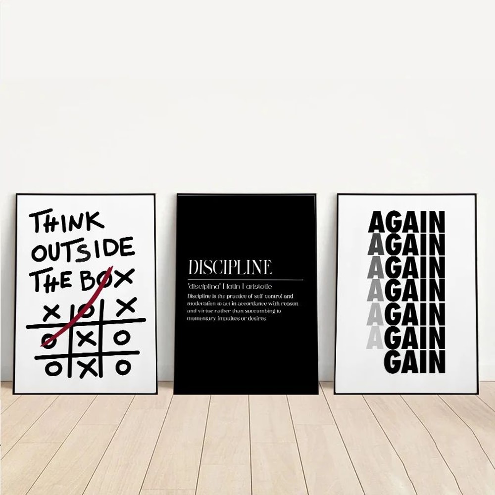 Motivational Quotes Canvas Wall Art Print 0
