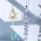 Metal Lotus Crystal Suncatcher Wind Chime 5