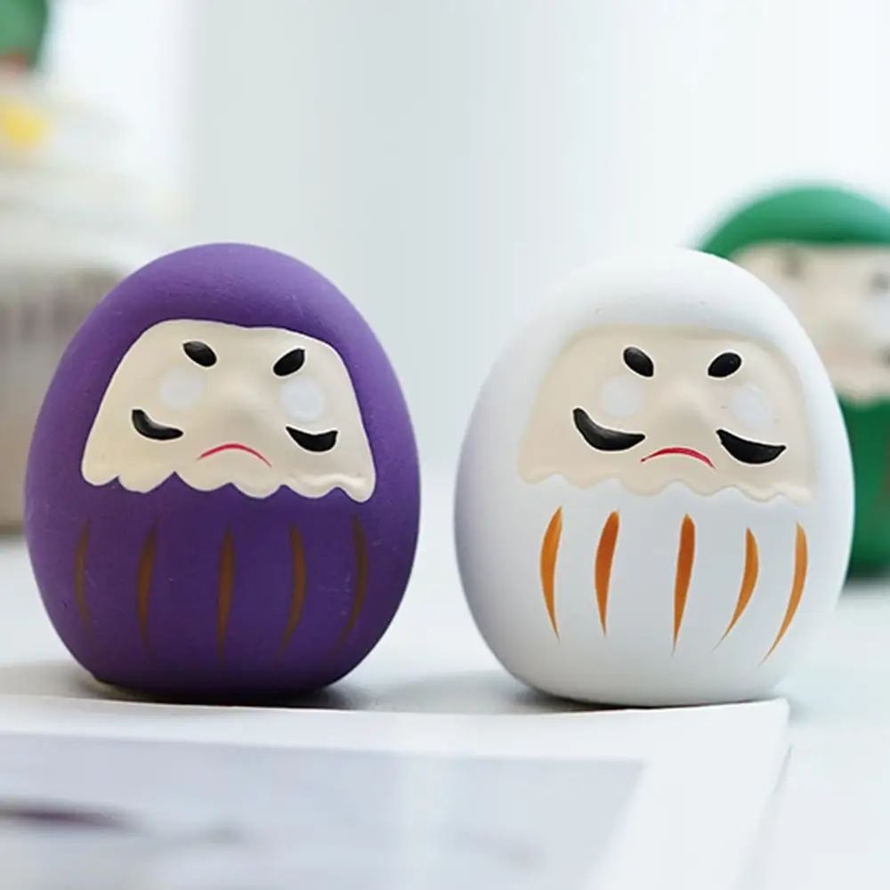 Mini Ceramic Daruma Doll Lucky Charm 8