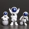4pcs Astronaut Figurine Space Decor Set 6
