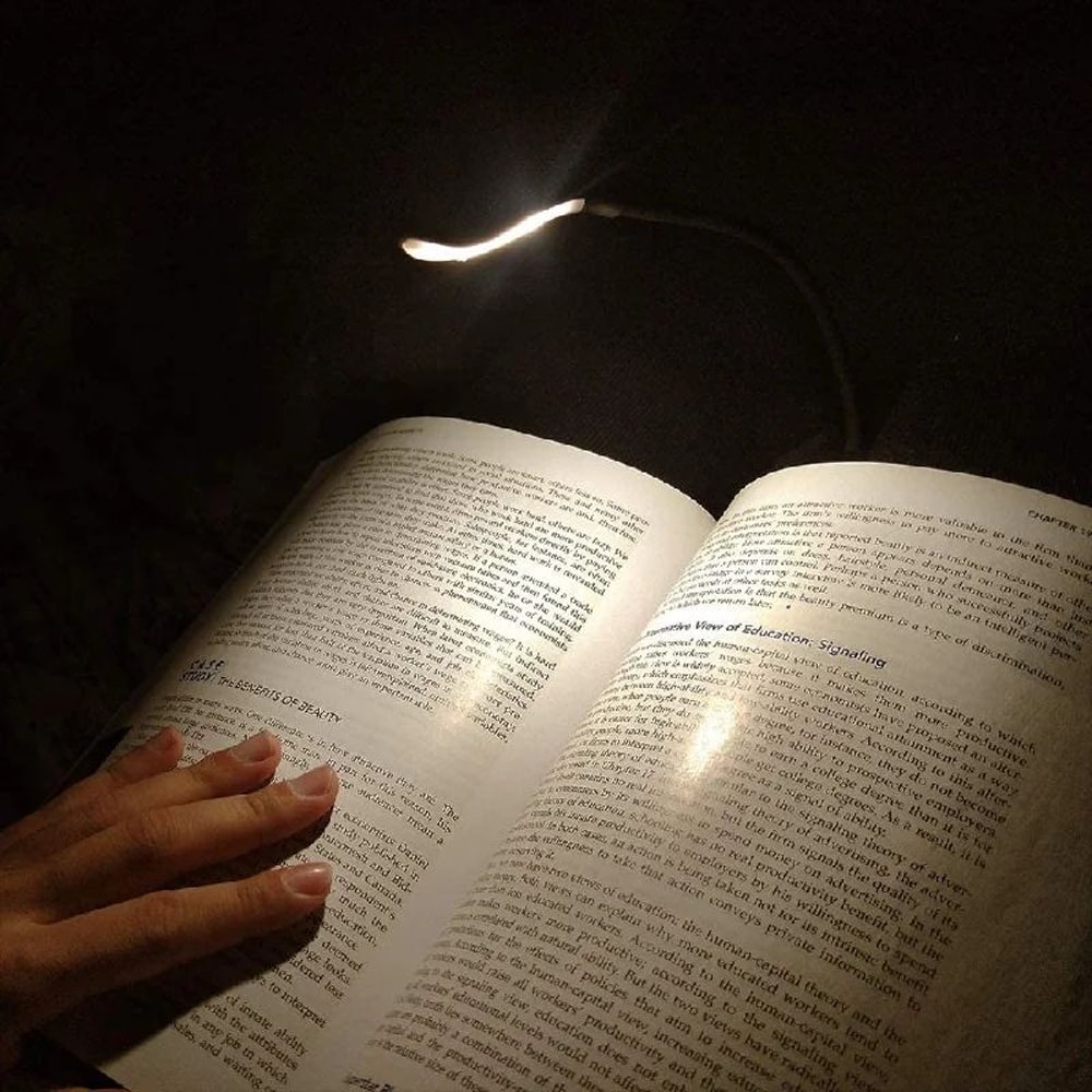 Mini USB Rechargeable Clip On Book Light 10