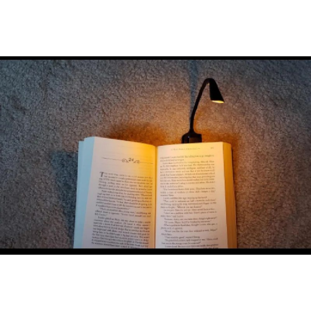 Mini USB Rechargeable Clip On Book Light 11