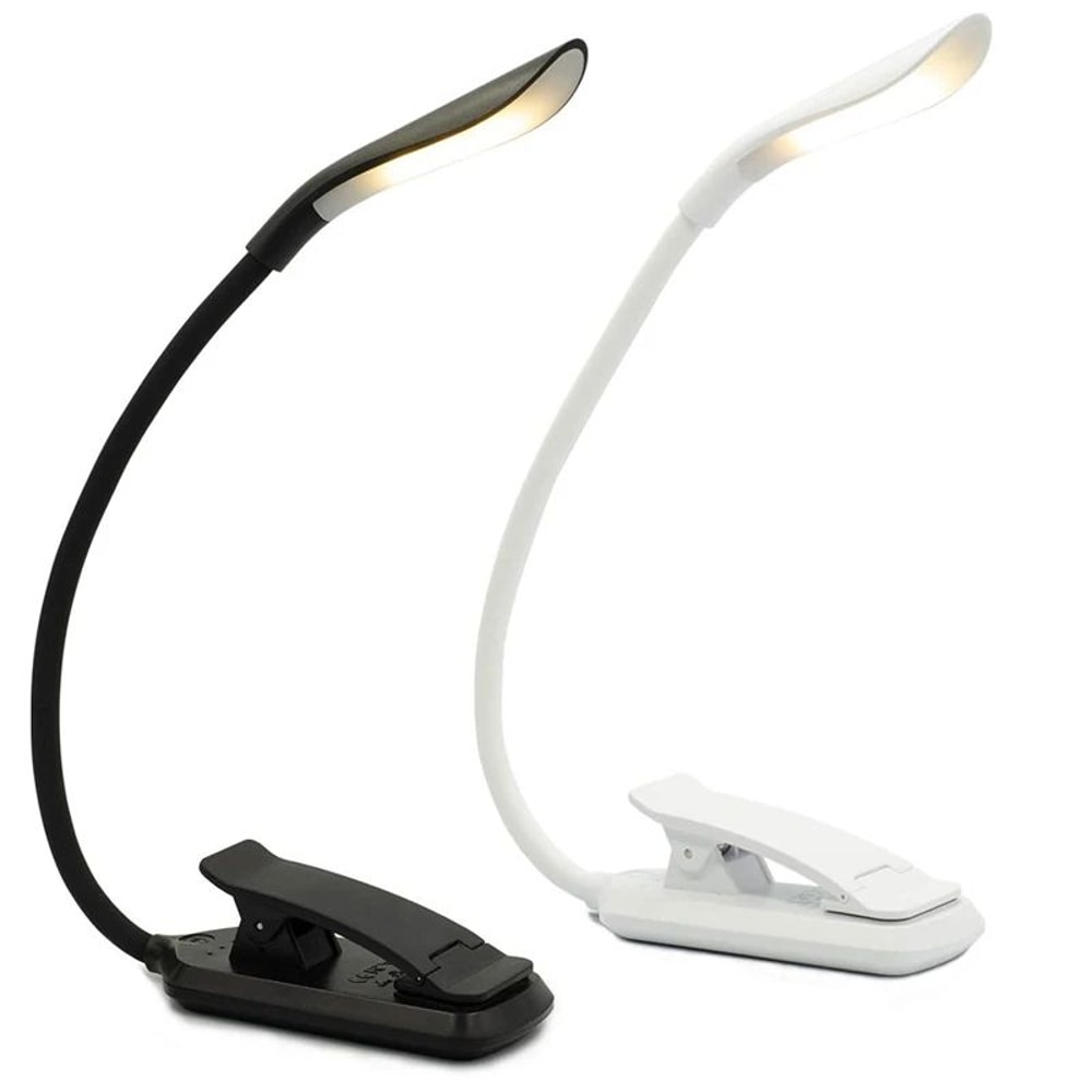 Mini USB Rechargeable Clip On Book Light 12