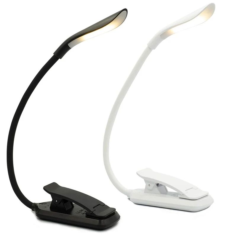 Mini USB Rechargeable Clip On Book Light 12