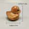 Funny Middle Finger Duck Wooden Figurine 5