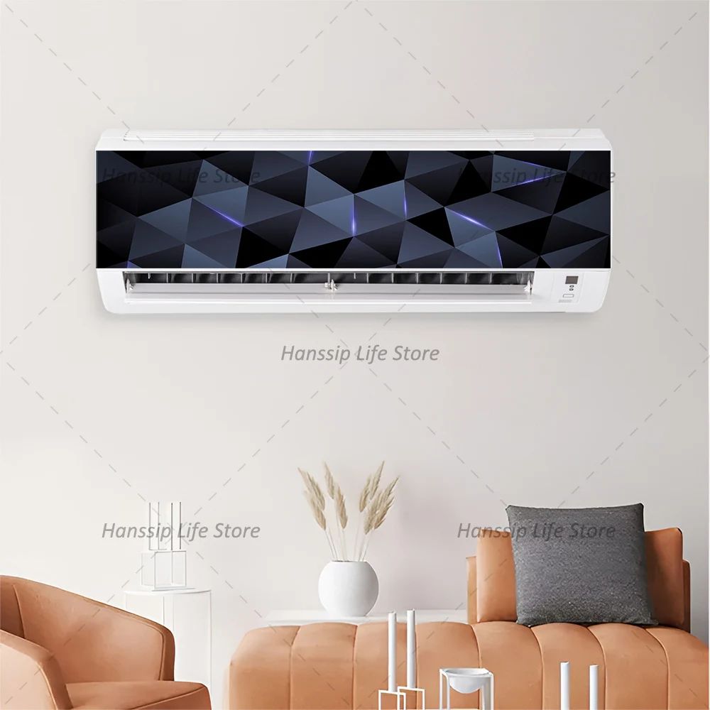 Modern 3D Geometric Air Conditioner Panel Sticker 4