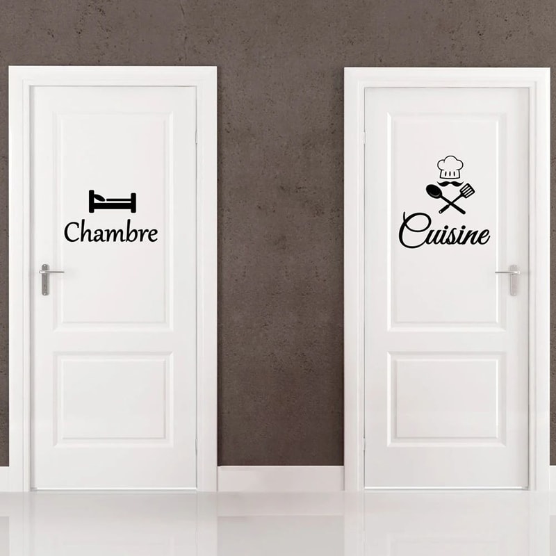 French Cuisine Kitchen And Bedroom Door Sticker Decal 2