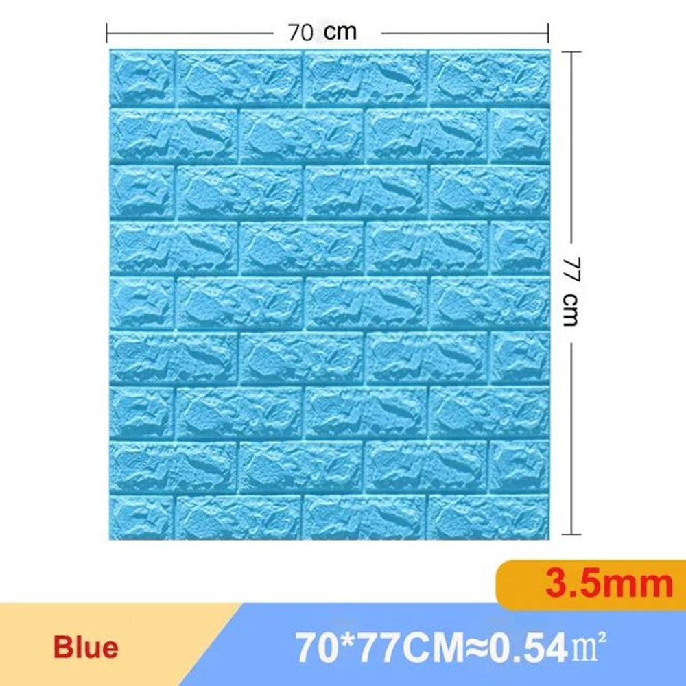 3D Brick Wall Sticker Set Self Adhesive Panels 8