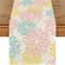 Blue Dahlia Floral Linen Table Runner Decor 9