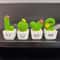 Mini Resin Succulent Cactus Decor Set 5