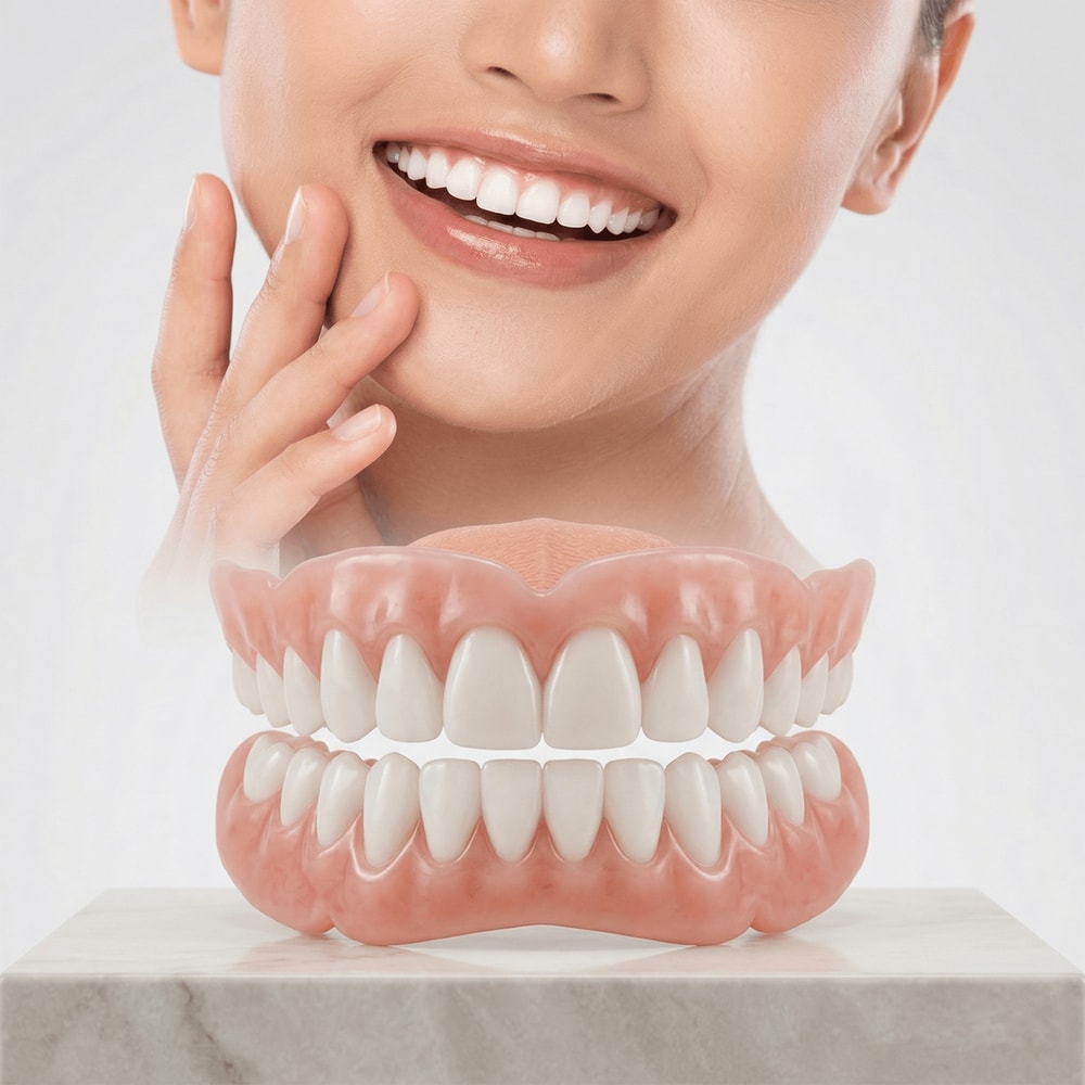 Soft Silicone Denture Reline Set For Upper Lower Dentures Comfort Fit Support 1