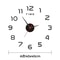 Large 3D DIY Frameless Wall Clock Sticker 4