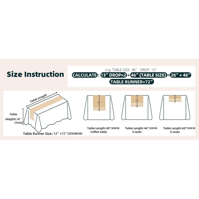 Boho Macrame Table Runner With Tassels Decor 6