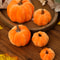 Velvet Artificial Pumpkin Fall Decor Ornament 0