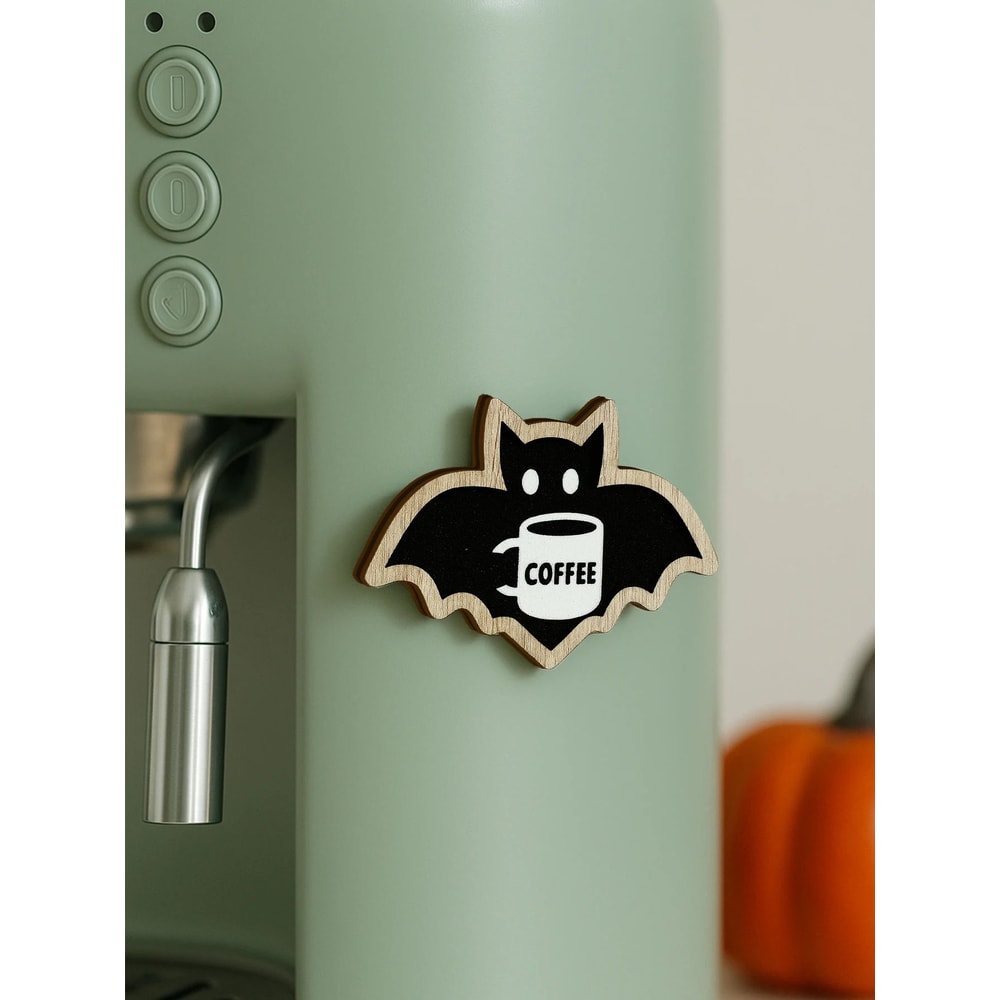 Cute Wooden Bat Coffee Cup Hanging Decor 0