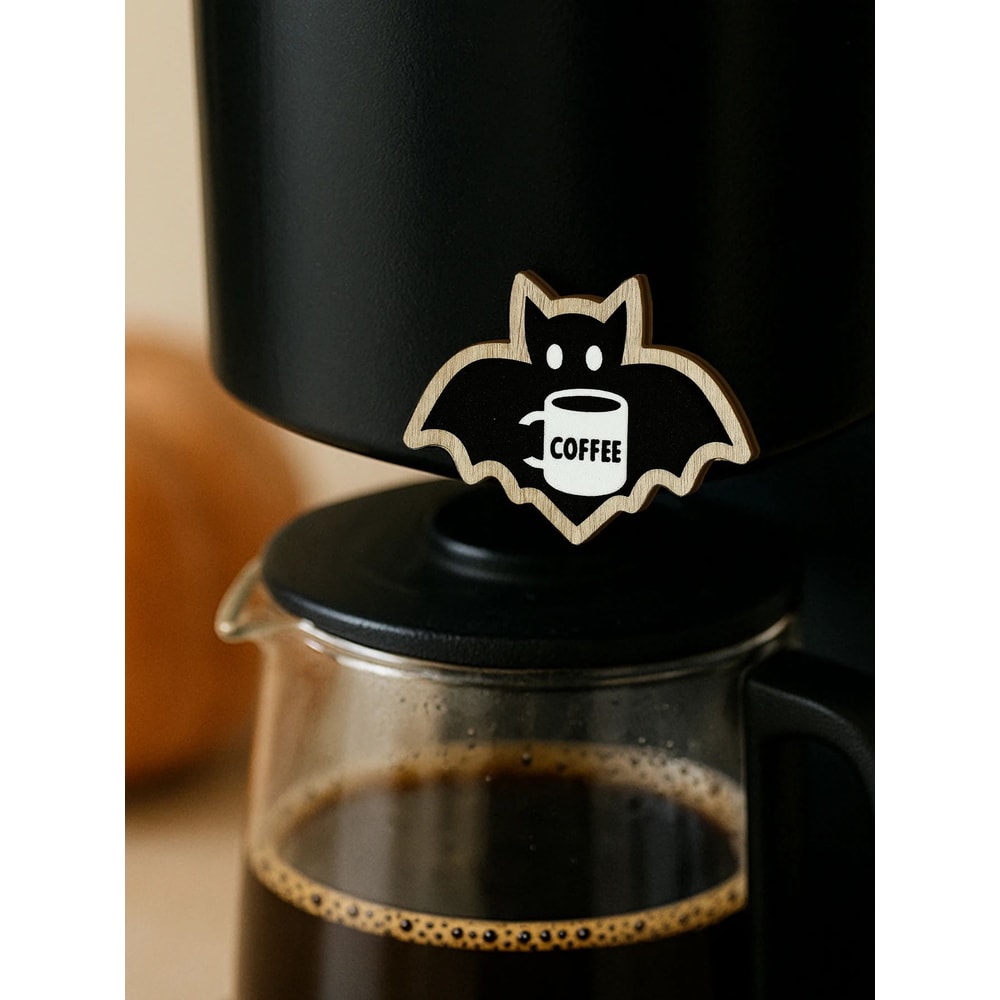 Cute Wooden Bat Coffee Cup Hanging Decor 1