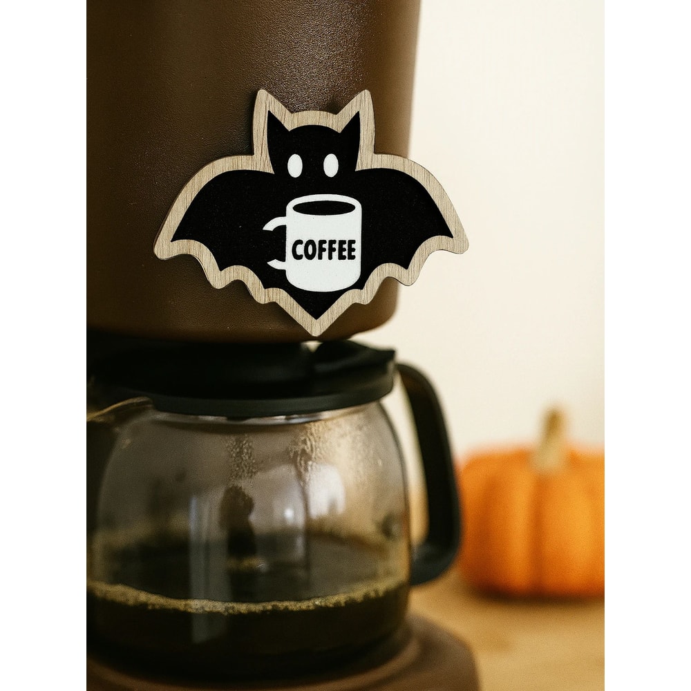 Cute Wooden Bat Coffee Cup Hanging Decor 3